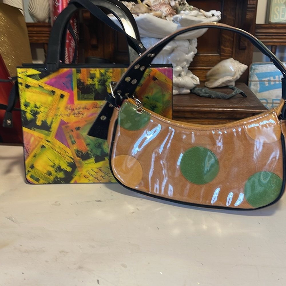 2 Angela Frascone vintage purses - great condition - statement pieces